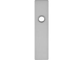 RVS flush rechthoek kortschild BL met 2 draadbussen M4 easyfix 180x40x2mm
