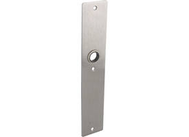 RVS flush rechthoek langschild BL met 3 bevestigingsgaten 4mm easyfix 240x45x2mm EN1906-kl.4