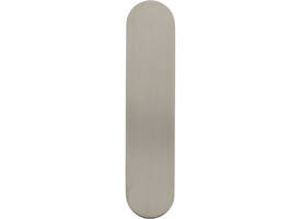 RVS afgerond klikschild 177x40x8mm GK/BL met stalen basisschild nokdeel M4