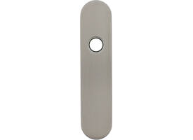 RVS afgerond klikschild 177x40x8mm BL met stalen basisschild nokdeel M4 easyfix