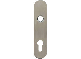 RVS afgerond klikschild 177x40x8mm PC72 met stalen basisschild nokdeel M4 easyfix