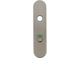 RVS afgerond klikschild 177x40x8mm RW63/8 met stalen basisschild nokdeel M4 easyfix