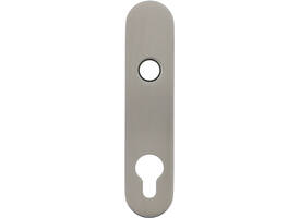 RVS afgerond klikschild 177x40x8mm PRC74 met stalen basisschild nokdeel M4 easyfix