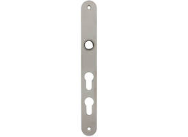 Smalschild RVS afgerond easyfix PC60/PC108 255x32x2mm met 2 bevestigingsgaten 4mm