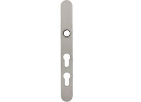 Smalschild RVS afgerond  easyfix PC60/PC108 255x32x2mm met 2 draadbussen M4