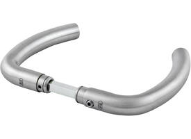 Deurkrukken RVS 145x72mm Ø20mm met krukstift 9x84mm geschikt voor deur- en beslagdikte van 44-69mm.