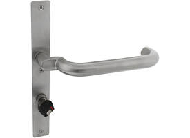 Deurkrukken verkropt ITS U-model roestvast staal mat geborsteld 174x72mm, Ø 20mm, met krukstift  9x84mm geschikt voor deur- en beslagdikte van 54-69mm.Certificeringen: Integrale toegangkelijkheids norm ITS, gebruiks klasse 4 EN 1906: 2002-05, Geschikt voor inbouw in rook- en brandwerende deuren volgens DIN 18273: 1997 - 12. Goedgekeurd voor gebruik op nooddeuren in combinatie met een geschikt paniekslot volgens EN 179: 2002-06