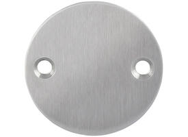 Rozet Blind Ø55x2mm met 2 schroefgaten voor M4 h.o.h. 38mm