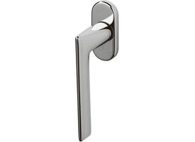 Olivari raamkruk Tecno + ovaal rozet 71x32x5mm, stift 7x42mm Chroom