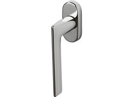Olivari raamkruk afsluitbaar Tecno + ovaal rozet 87x32x18mm, stift 7x42mm Chroom