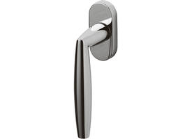 Olivari raamkruk Aurelia + ovaal rozet 71x32x5mm, stift 7x42mm Chroom