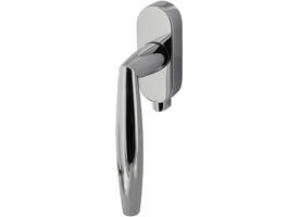 Olivari raamkruk afsluitbaar Aurelia + ovaal rozet 87x32x18mm, stift 7x42mm Chroom