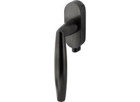 Olivari raamkruk afsluitbaar Aurelia + ovaal rozet 87x32x18mm, stift 7x42mm Antraciet mat titaan PVD