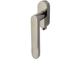 Olivari raamkruk afsluitbaar Link + ovaal rozet 87x32x18mm, stift 7x42mm Nikkel titaan PVD