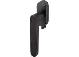 Olivari raamkruk afsluitbaar Link + ovaal rozet 87x32x18mm, stift 7x42mm Antraciet mat titaan PVD
