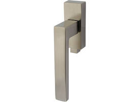 Olivari raamkruk afsluitbaar Planet Q + rechthoekig rozet 86x32x18mm, stift 7x42mm Nikkel mat titaan PVD
