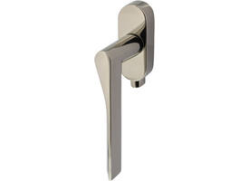 Olivari raamkruk afsluitbaar Fin + ovaal rozet 87x32x18mm, stift 7x42mm Nikkel titaan PVD