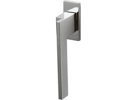 Olivari raamkruk Living + rechthoekig rozet 71x32x5mm, stift 7x42mm Chroom