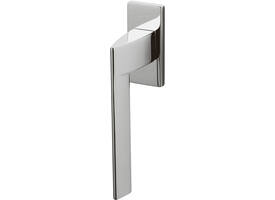 Olivari raamkruk Trend + rechthoekig rozet 71x32x5mm, stift 7x42mm Chroom