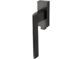Olivari raamkruk afsluitbaar Trend + rechthoekig rozet 86x32x18mm, stift 7x42mm Antraciet mat titaan PVD