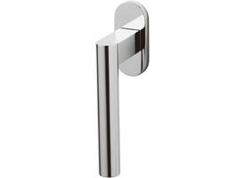 Olivari raamkruk Euclide + rechthoekig rozet 71x32x5mm, stift 7x42mm Chroom