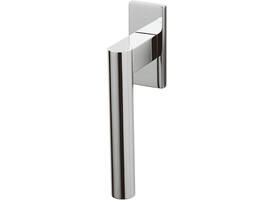 Olivari raamkruk Euclide Q + rechthoekig rozet 71x32x5mm, stift 7x42mm Chroom