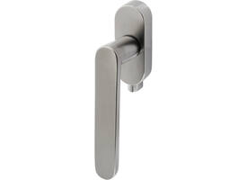 Olivari raamkruk afsluitbaar Radial + ovaal rozet 87x32x18mm, stift 7x42mm RVS mat titaan PVD