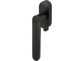Olivari raamkruk afsluitbaar Radial + ovaal rozet 87x32x18mm, stift 7x42mm Antraciet mat titaan PVD
