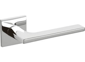 Olivari raamkruk Lotus Q + rechthoekig rozet 71x32x5mm, stift 7x42mm Chroom
