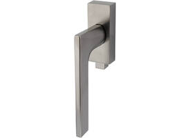 Olivari raamkruk afsluitbaar Lotus Q + rechthoekig rozet 86x32x18mm, stift 7x42mm RVS mat titaan PVD