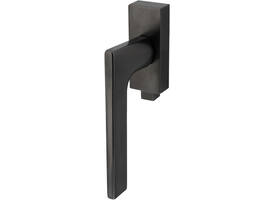 Olivari raamkruk afsluitbaar Lotus Q + rechthoekig rozet 86x32x18mm, stift 7x42mm Antraciet mat titaan PVD