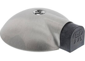 vloer deurbuffer RVS schildpadmodel rond 85mm - hoog 25mm u kunt deze verhogen met de KN-0776-000-900 rubber verhogingschijf 84x12mm ( apart bestellen)