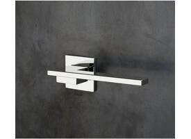 Olivari deurkruk Living + vierkant geveerde rozet 51x5mm met nokken en doorgaande bevestiging Chroom