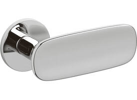 Olivari deurkruk Conca + ronde geveerde rozet 51x5mm met nokken en doorgaande bevestiging Chroom