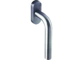 Raamkruk gemont. op afgeronde rozet met stift 7x32mm