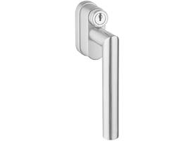 Raamkruk haaks gemont.op afgeronde rozet met stift 7x32mm