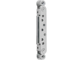 Twinline projectscharnier RVS 3D hout/ SX-pocket hoogte 160mm, dikte 3,0mm 20mmØ, 3d- nastelbaar  ls/rs bruikbaar  gewicht bij 2 scharnieren 120 kg EN1634-1