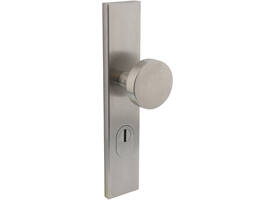 Veiligheids-buitenschild RVS 50x250x12mm SKG*** rechthoekig Q-PC92 met kerntrekbeveiliging
