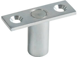 Sluitpot m/verend deksel 60x20 voor stangen ø10mm boorgat  ø20x36mm wordt met schroeven geleverd.