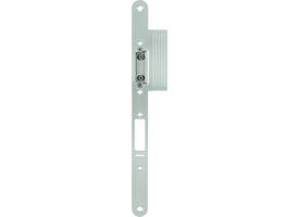 Voorplaat roestvast staal 320x24x3mm afgerond m/lip voor tegenkast espagnolet ls/rs gecombineerd met een freeway single slot.
