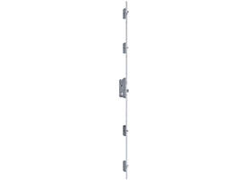 5-punts slot krukbediend zonder wissel PC 92 + 2 haken VPL.20x1833mm  gegalv.doorn 65mm/9 positon-4