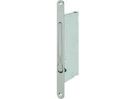 Espagnolet inbouw zelfvergrendelend met RVS voorplaat 230x24mm, doornmaat 30mm