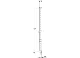 Espagn.bovenstang 1487x10mm m 6 buis