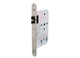 Loopslot doornmaat 60mm met 8mm krukgat en anti-frictie schoot voorzien van RVS voorplaat afgerond 25x235mm Din LS