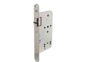 Loopslot doornmaat 60mm met 8mm krukgat en anti-frictie schoot voorzien van RVS voorplaat afgerond 25x235mm Din RS