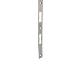 Sluitplaat RVS vlak 270x24x3mm Links en Rechts geschikt voor smaldeursloten serie SL-6600/6700/6800
