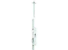 Zelfvergrendelend smal anti-paniek functie E+ veiligheidslot DM35mm PC92 DIN RS met extra bovensluiting. Goedkeuring volgens EN 1634-1 tot 3, SN EN 179 en EN 1125. Inbraakwerend tot klasse RC2 realiseerbaar in geschikte deursystemen.