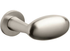 Olivari gatdeel Blindo rechts wijzend + rond rozet 51x5mm Nikkel mat titaan PVD