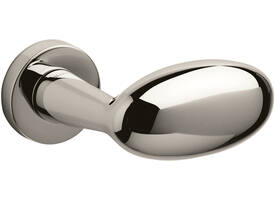 Olivari gatdeel Blindo Links wijzend + rond rozet 51x5mm Nikkel titaan PVD