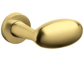Olivari gatdeel Blindo Links wijzend + rond rozet 51x5mm Messing mat titaan PVD